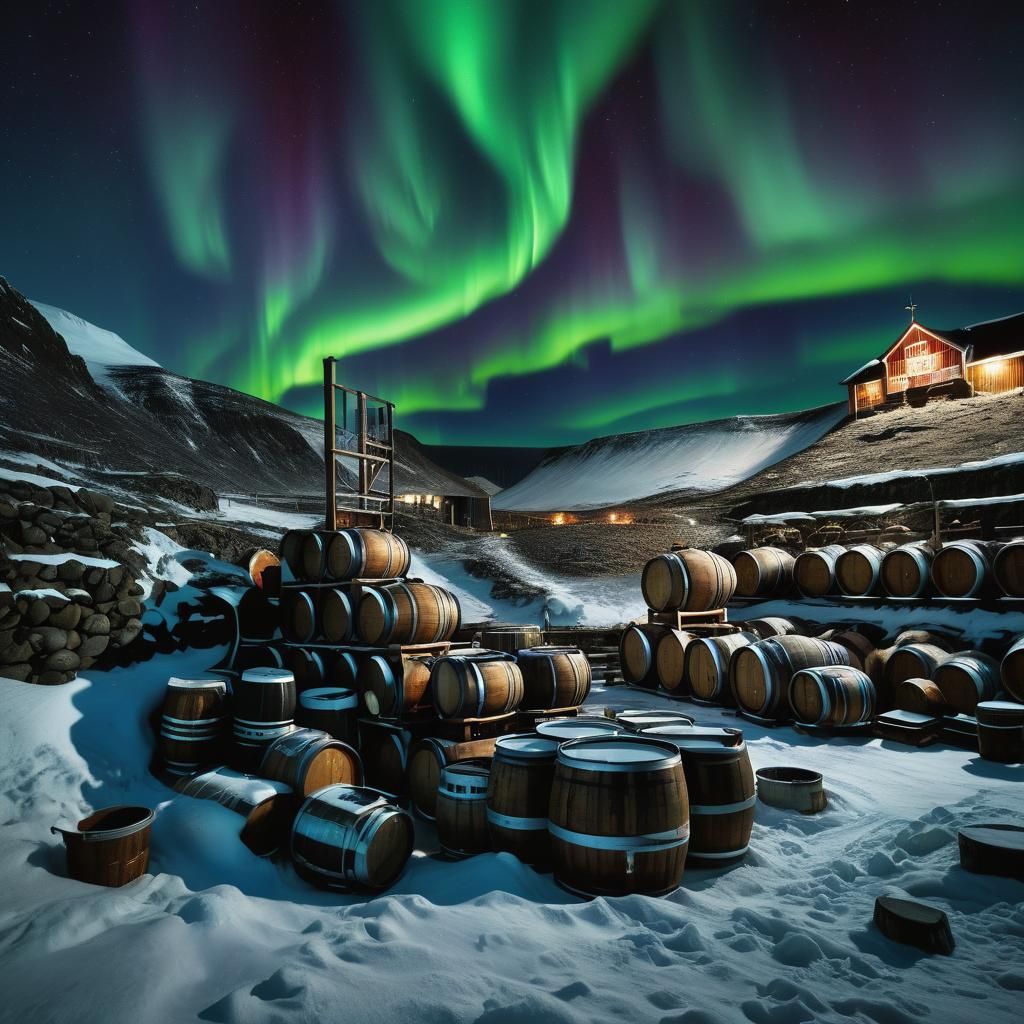 Spectacular Northern Lights Illuminate Brewer's Cellar