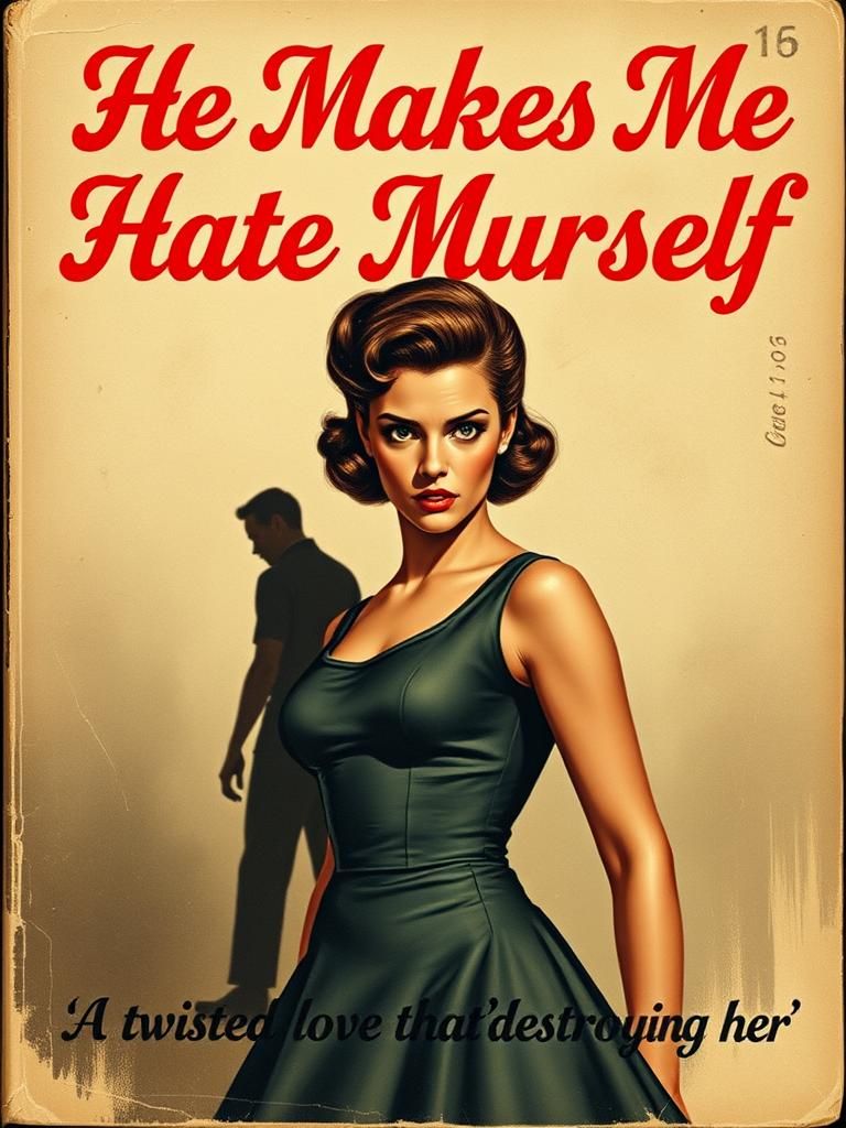 Distressed Woman on Vintage Paperback Cover