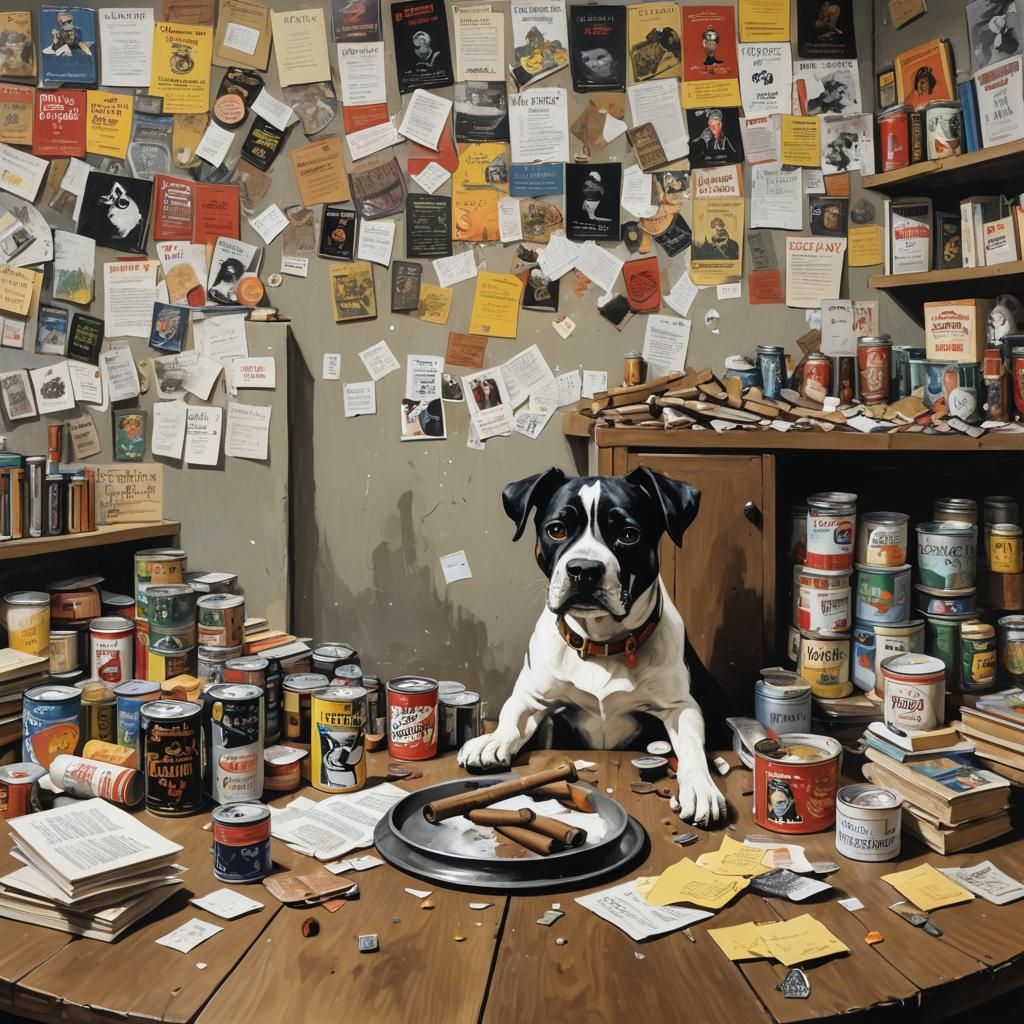 Chaotic Kitchen Still Life as Street Art