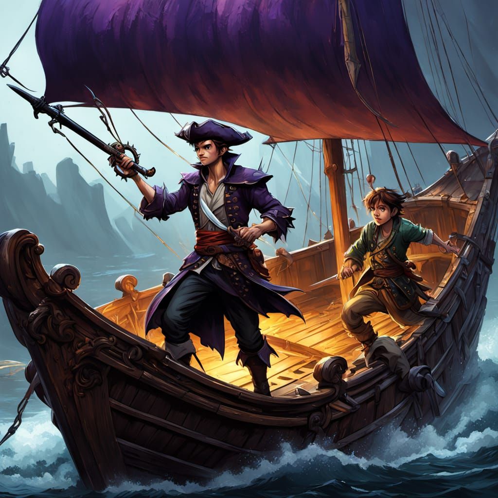 Peter Pan vs. Captain Hook: Dark Fantasy Sword Fight