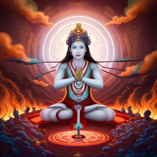 Vajrayogini Mandala: Tibetan Art in Unreal Engine