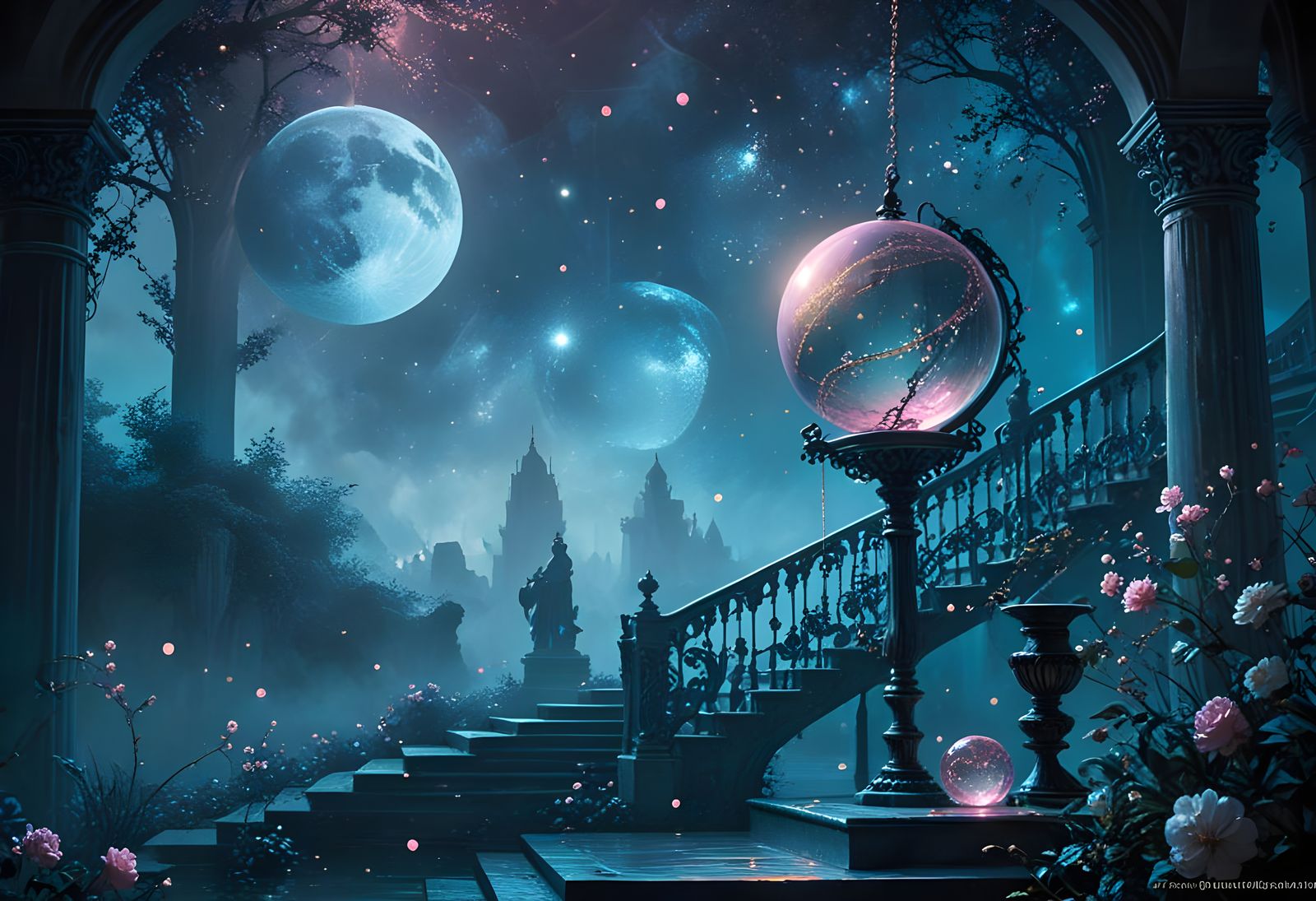 Golden Spheres in Shadow-Light: Sumi-e Style