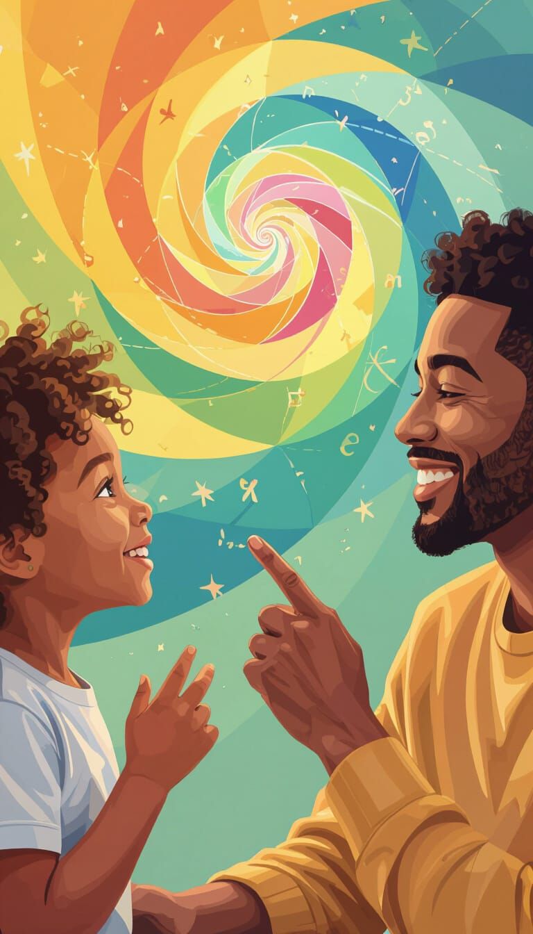 Child Learning with Sensory Association, Illustrated