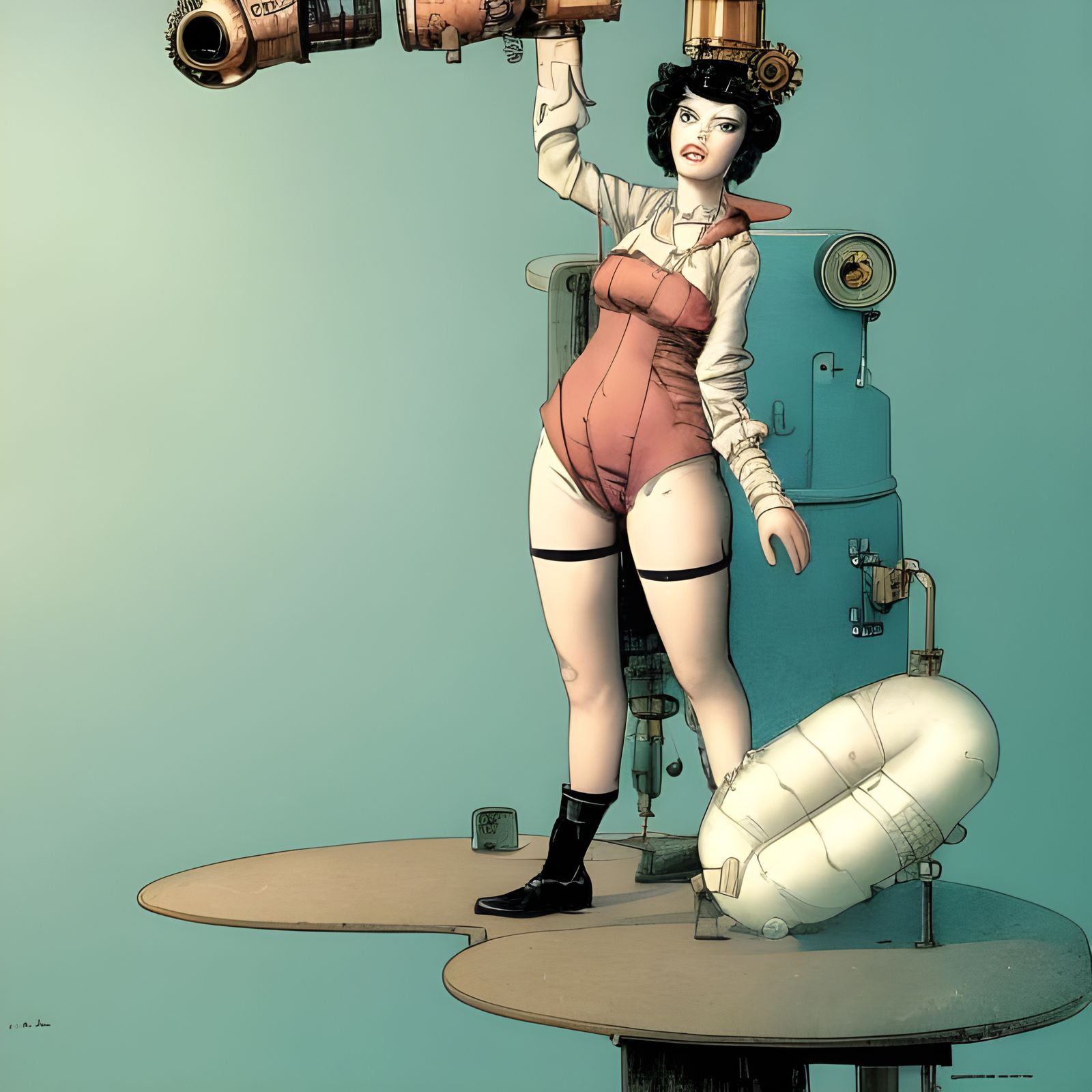 Steampunk Inventor Shows Off Bizarre Device: Moebius Style