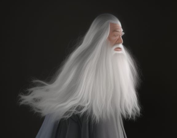 Gandalf the White: Lord of the Rings Portrait
