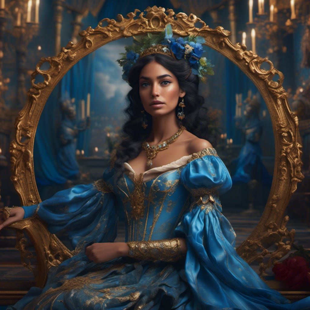 Princess Jasmine as a Renaissance Painting