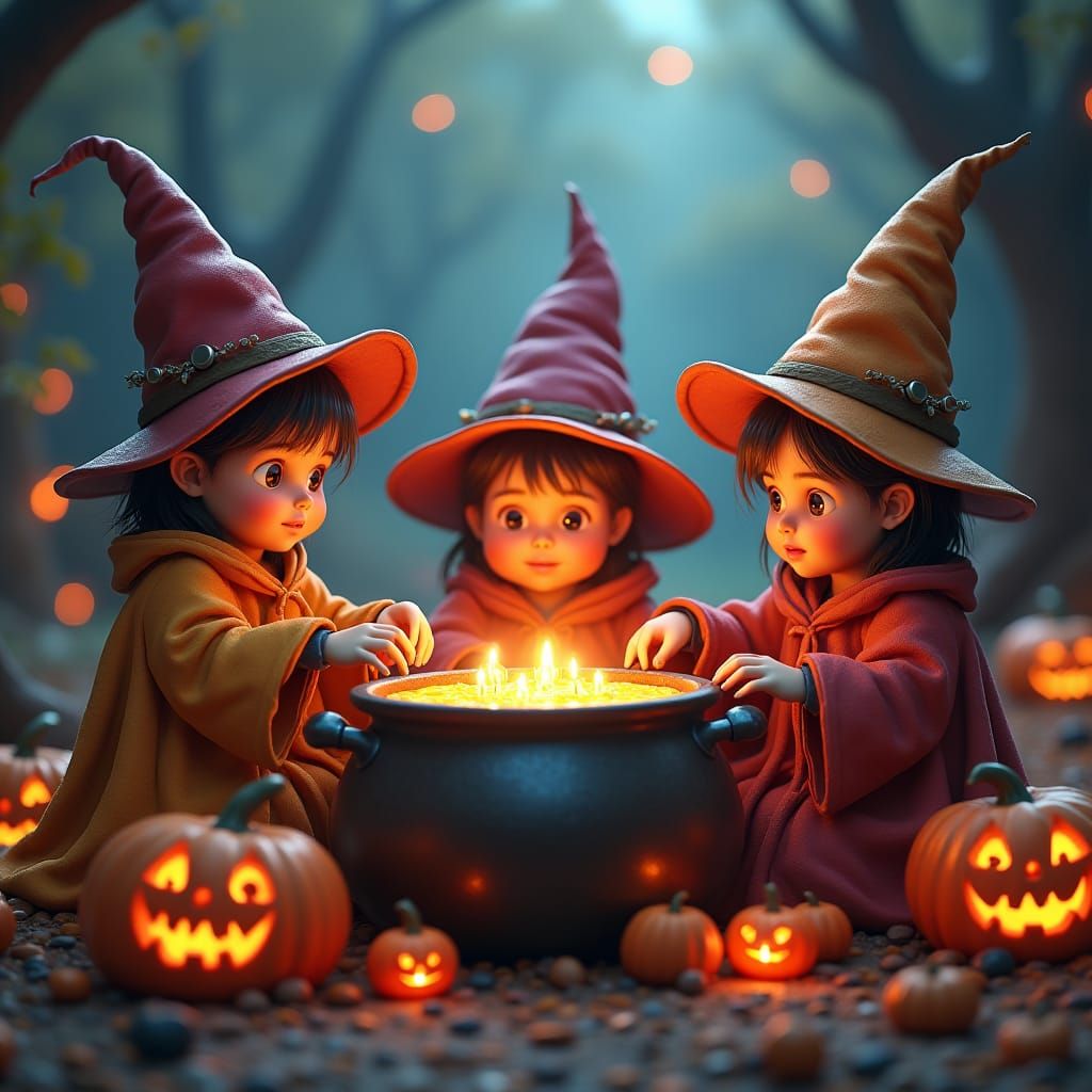 Whimsical Halloween Party with Baby Witches