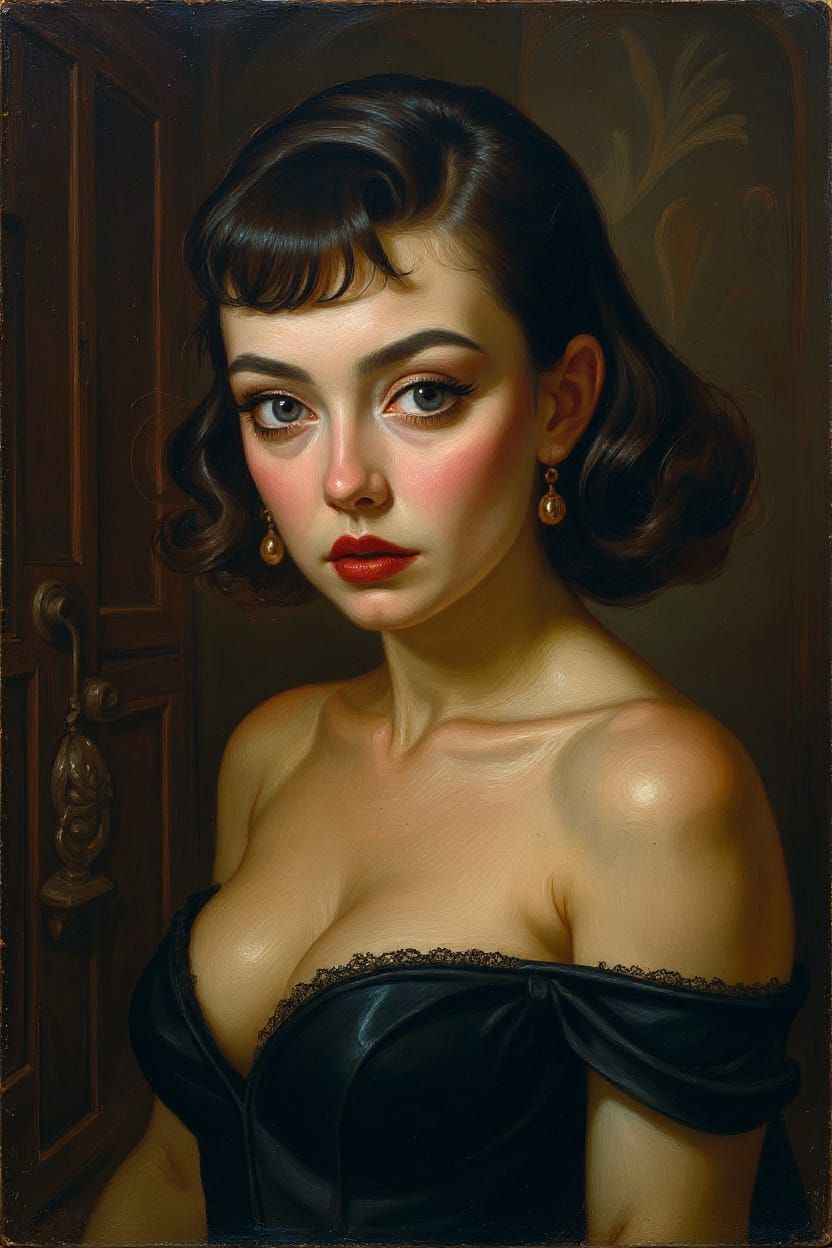 Dutch Masters Style Oil Portrait of a Woman