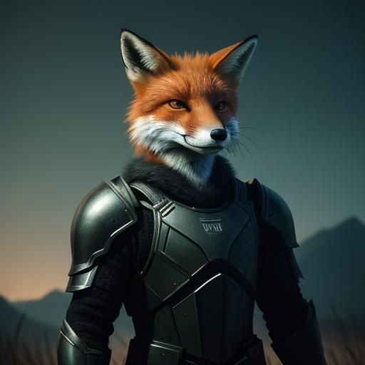 Armored Fox Knight: Cinematic Film Still