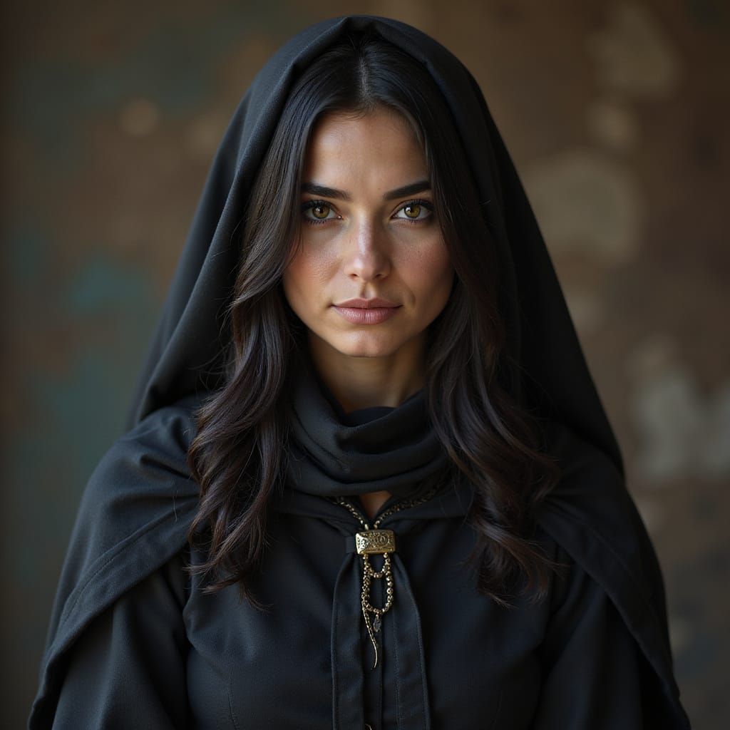 Fantasy Portrait of a Spanish Woman in Black
