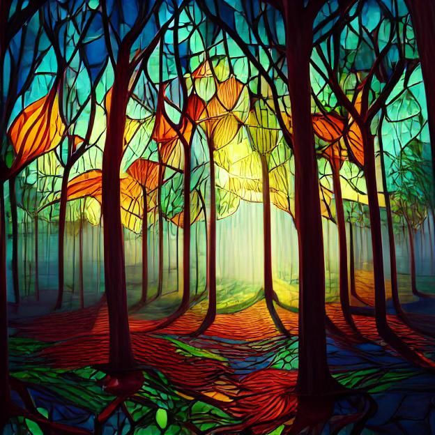 Hyperdetailed Fantasy Landscape in Orange and Teal