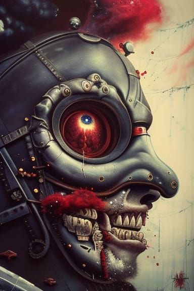 Pirate Captain in Cannon: Digital Portrait