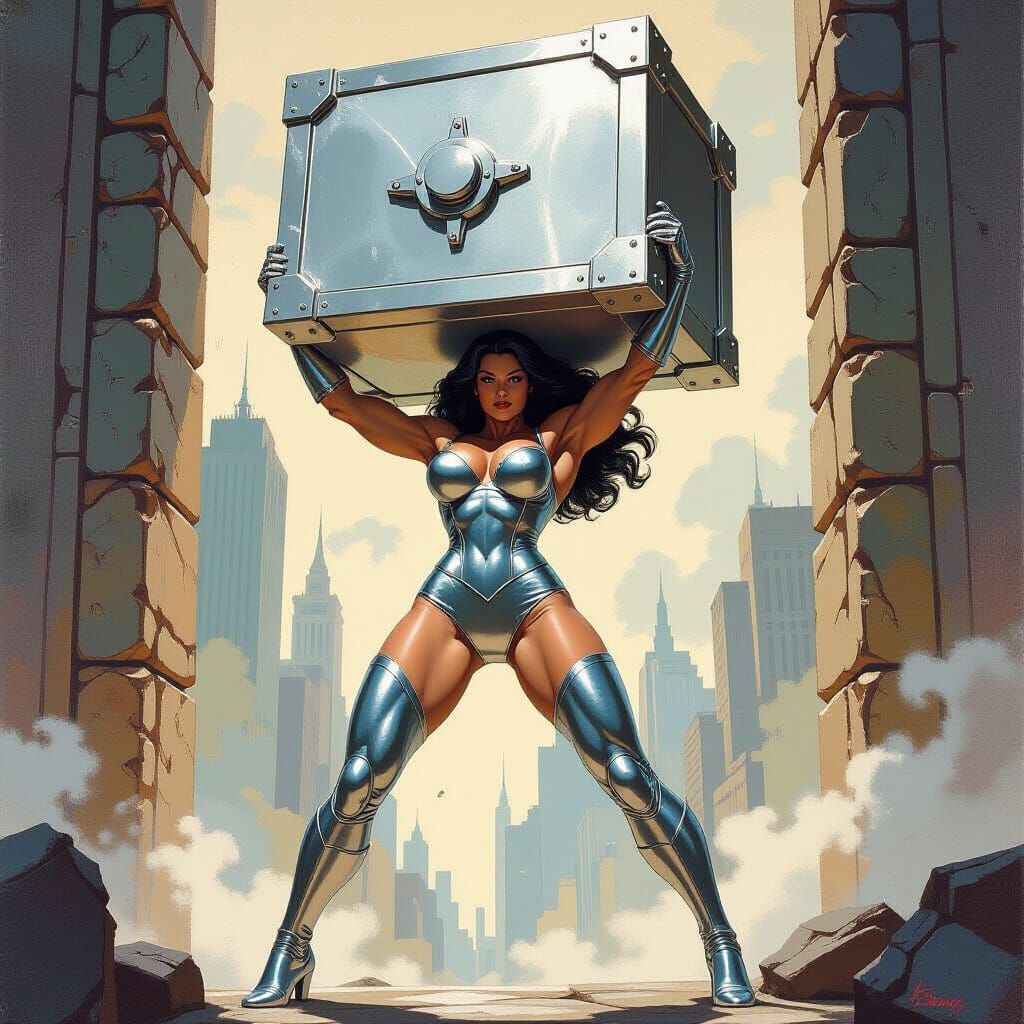 Colossus Reimagined: Powerful Woman Lifts Safe
