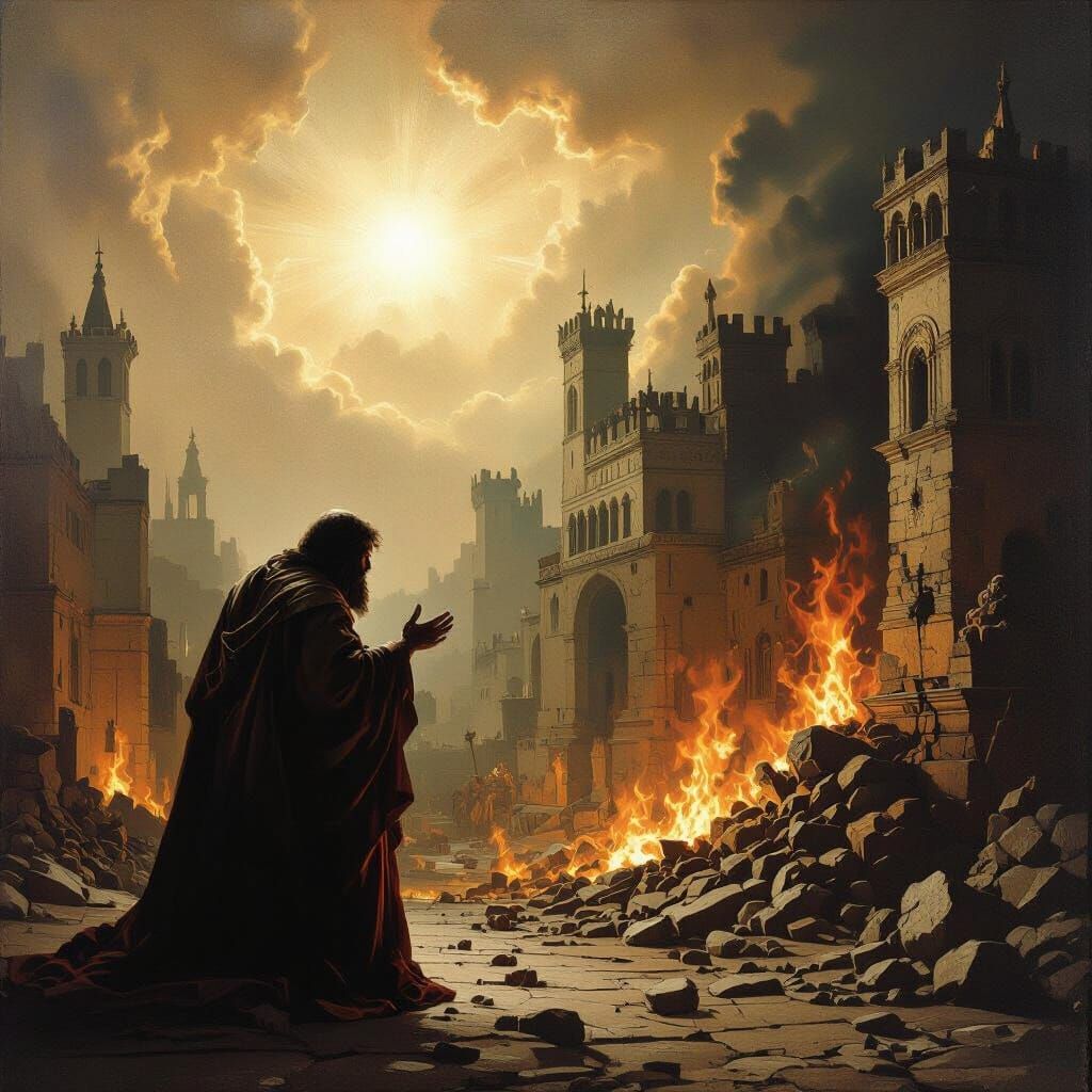 Divine Intervention Baroque Masterpiece of Spiritual Struggl...