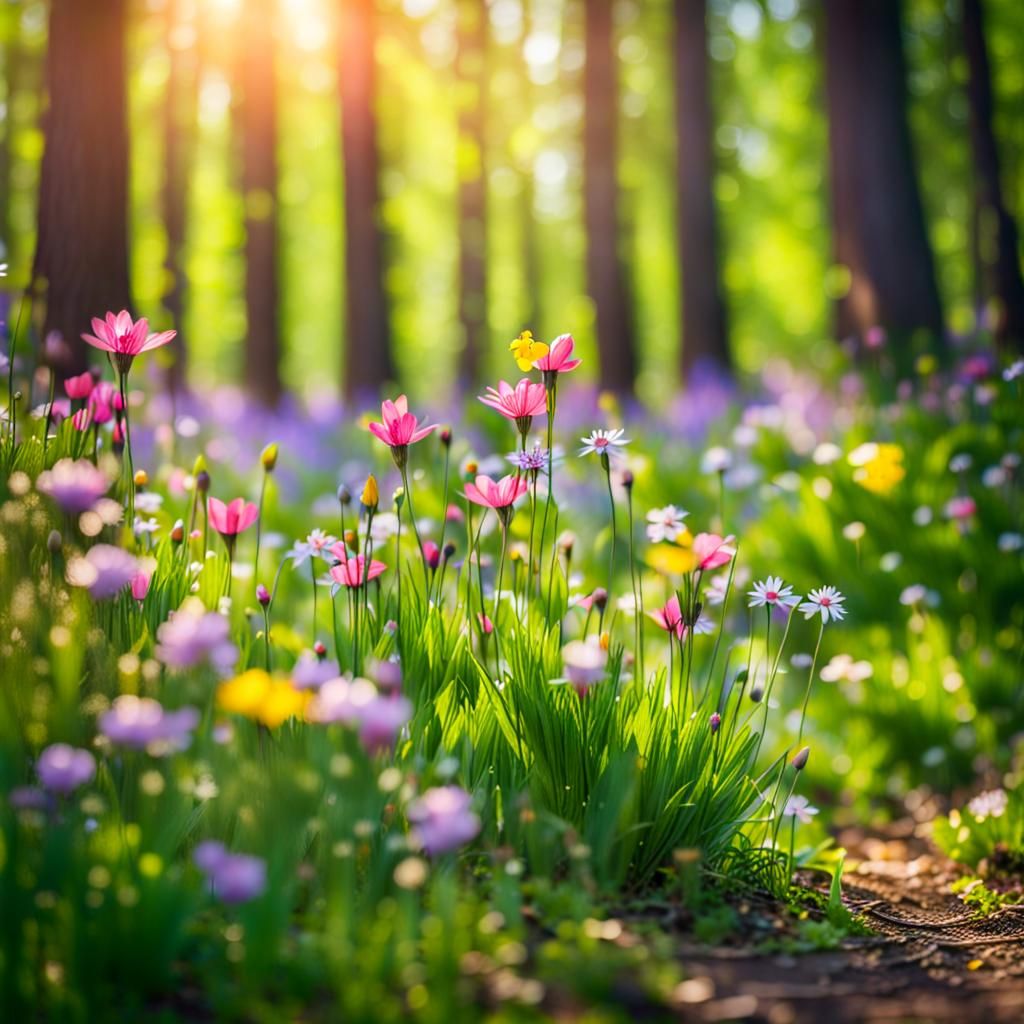 Spring Forest Wildflowers: Professional Photography