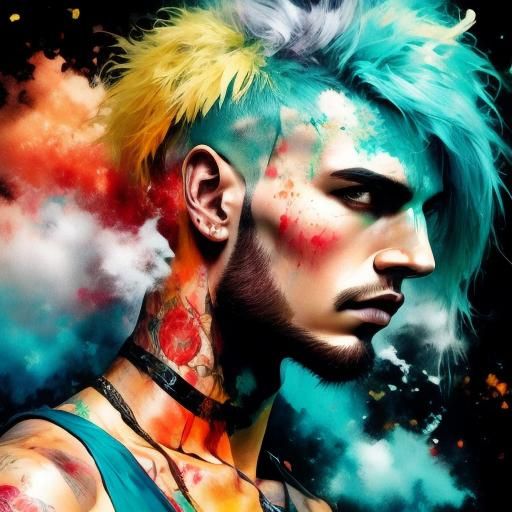 Widdershins: Metal Goth Punk Art Collage