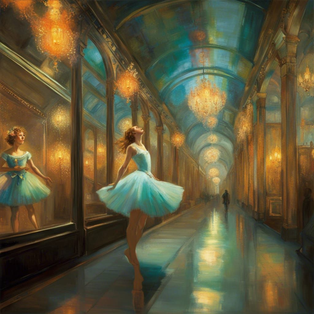 Surreal Luminous Forms in an Impressionistic Style