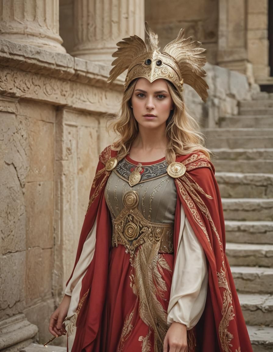 Woman Warrior with Spear in Grand Ymperatur Style