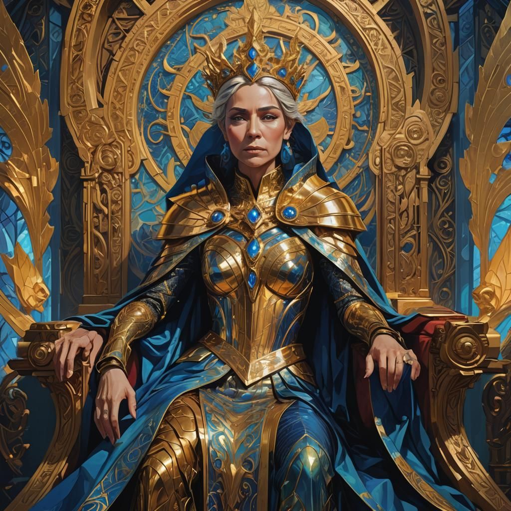 Ethereal Empress Daben Drera Reigns in Vibrant Anime-Inspire...