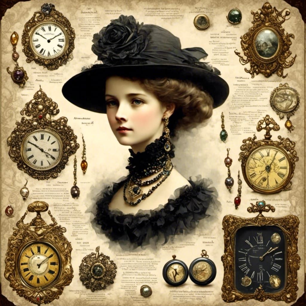 Beautiful Victorian Accessories Collection in Vintage Style