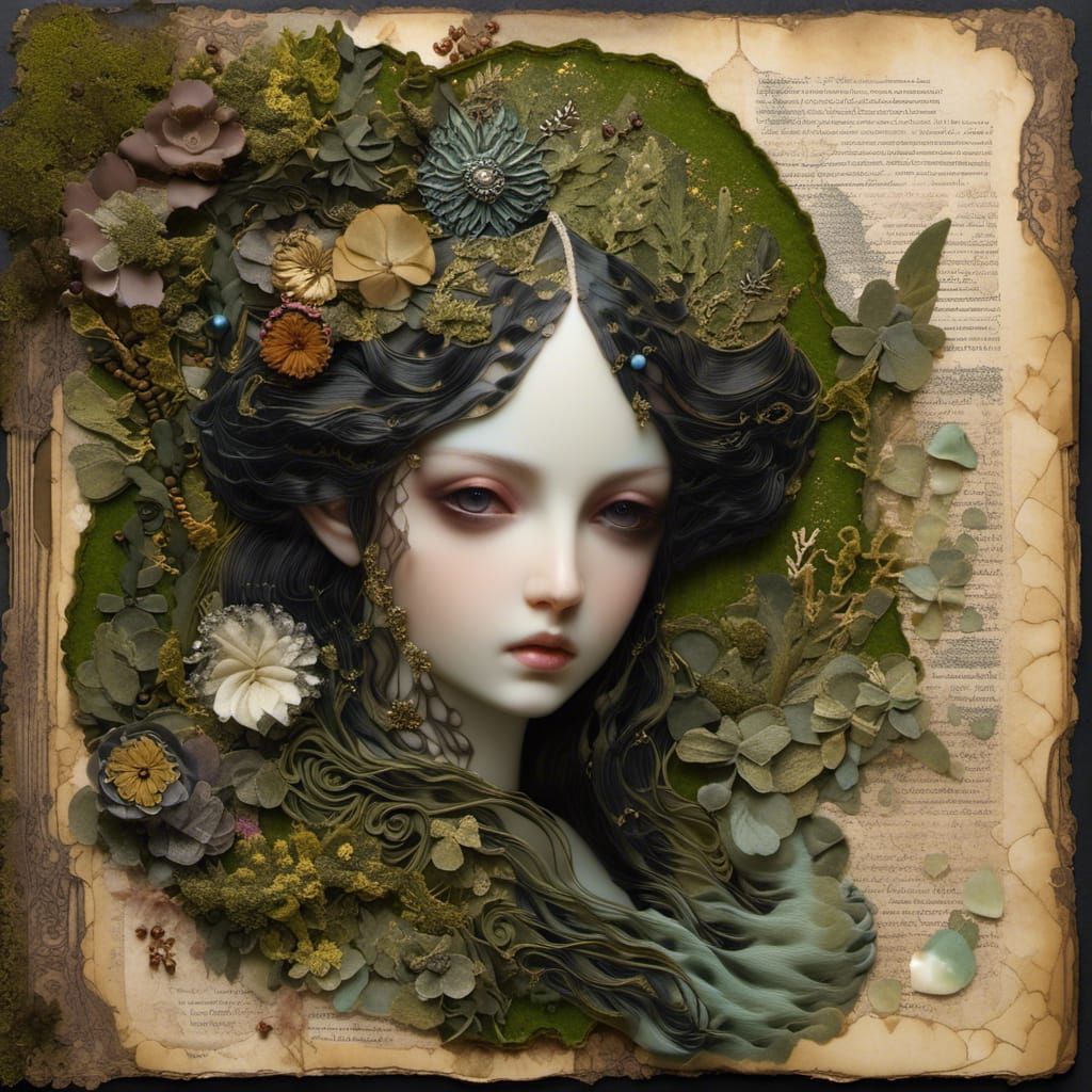 Macabre Gothic Game Character Collage