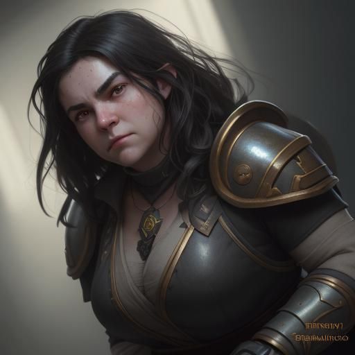 Detailed Portrait of a Dour Dwarf in Hyperdetailed Style