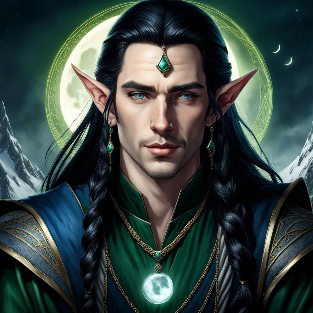Hyperrealistic Portrait of an Elf in Adventurer's Attire