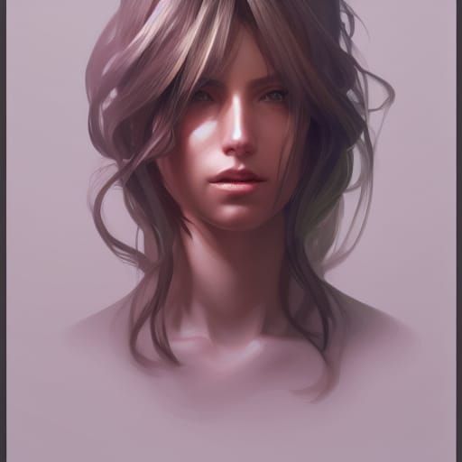Detailed Portrait of Woman with Dynamic Lighting