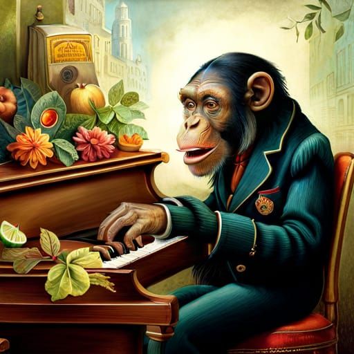 Tickling the ivories