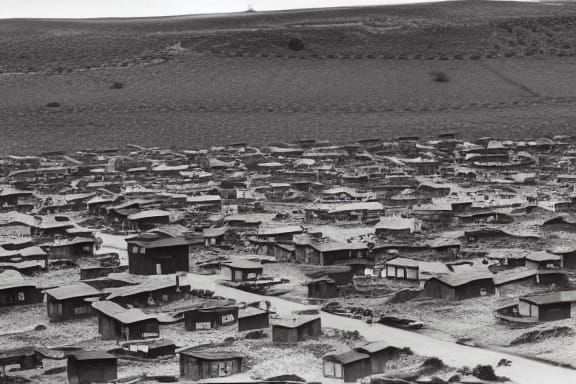 Great Depression Shanty Town Landscape