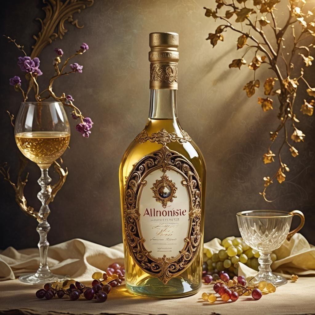 Fantasy Potion: Ornate Wine Bottle