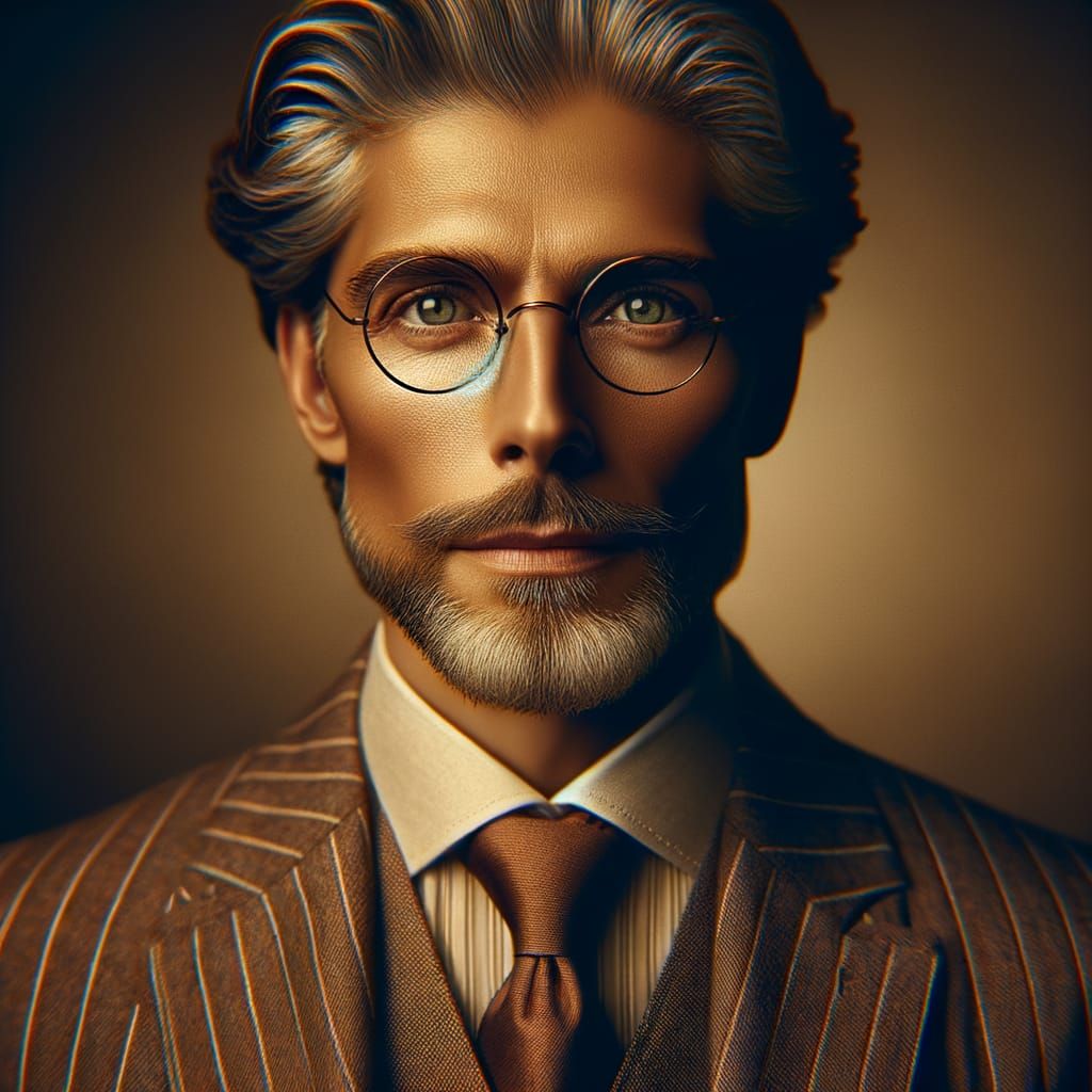 Inspiring Portrait of a Respected Leader in Warm Light