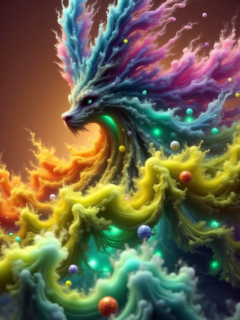 Glowing Jewels: Fireflies in Crystal Forest