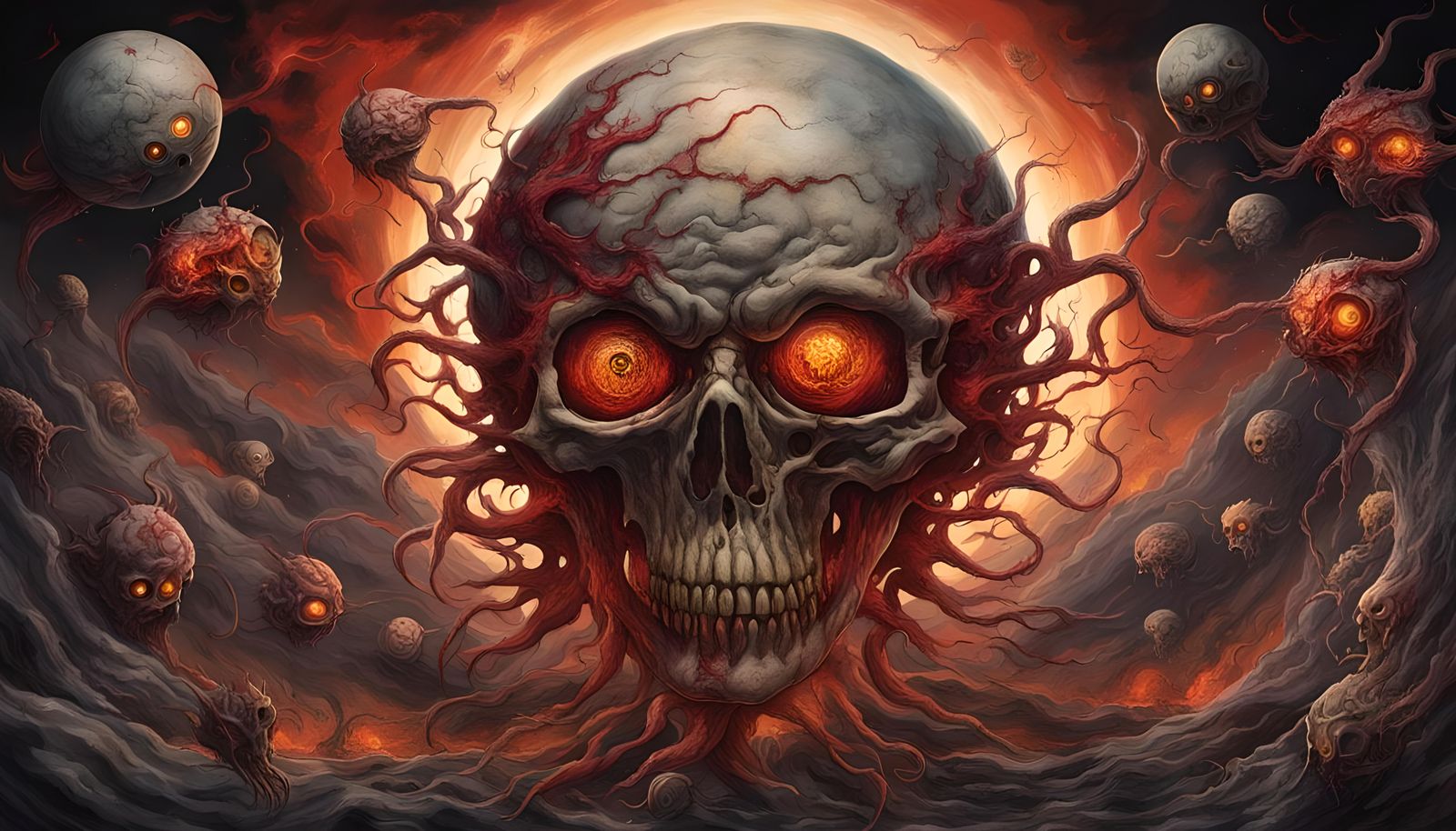 Nightmarish Cosmos of Brains, Eyes, and Souls