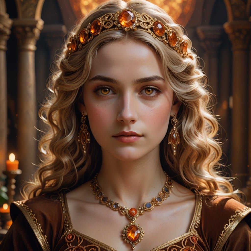 Clio, Goddess of History, in Detailed Portrait