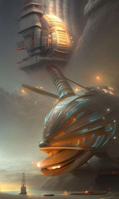 Surreal Devastated Carrier: Photorealistic Digital Illustrat...