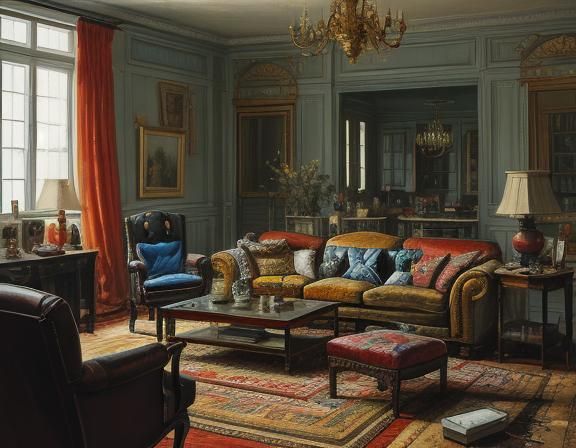 Man's Rage in Mid-Century Oil Painting