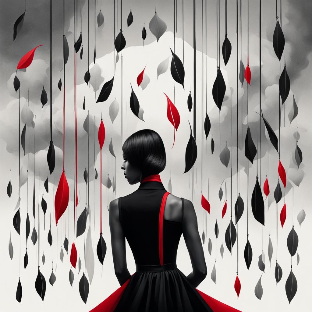 Black Regrets: Calligraphic Fantasy Art Album Cover