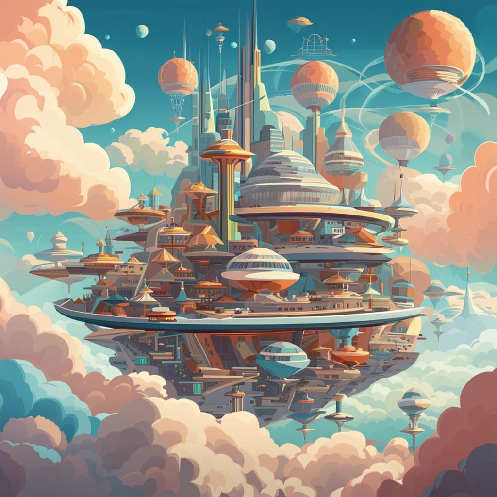 Jetsons Orbit City: Midcentury Modern Atomic Age