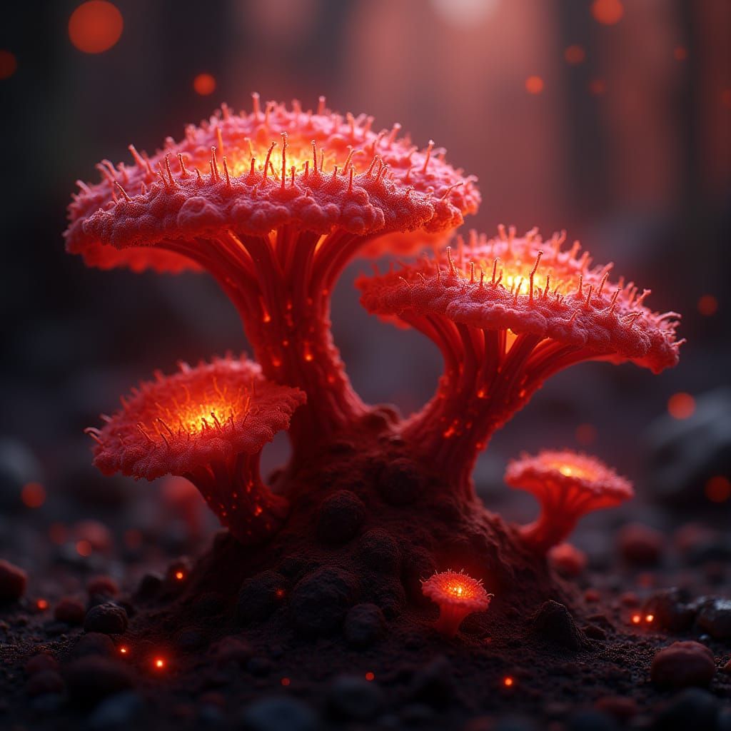 Emberthorn Mycelia: Dark Fantasy Concept Art