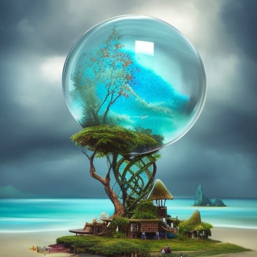 Raindrop view of Paradise!