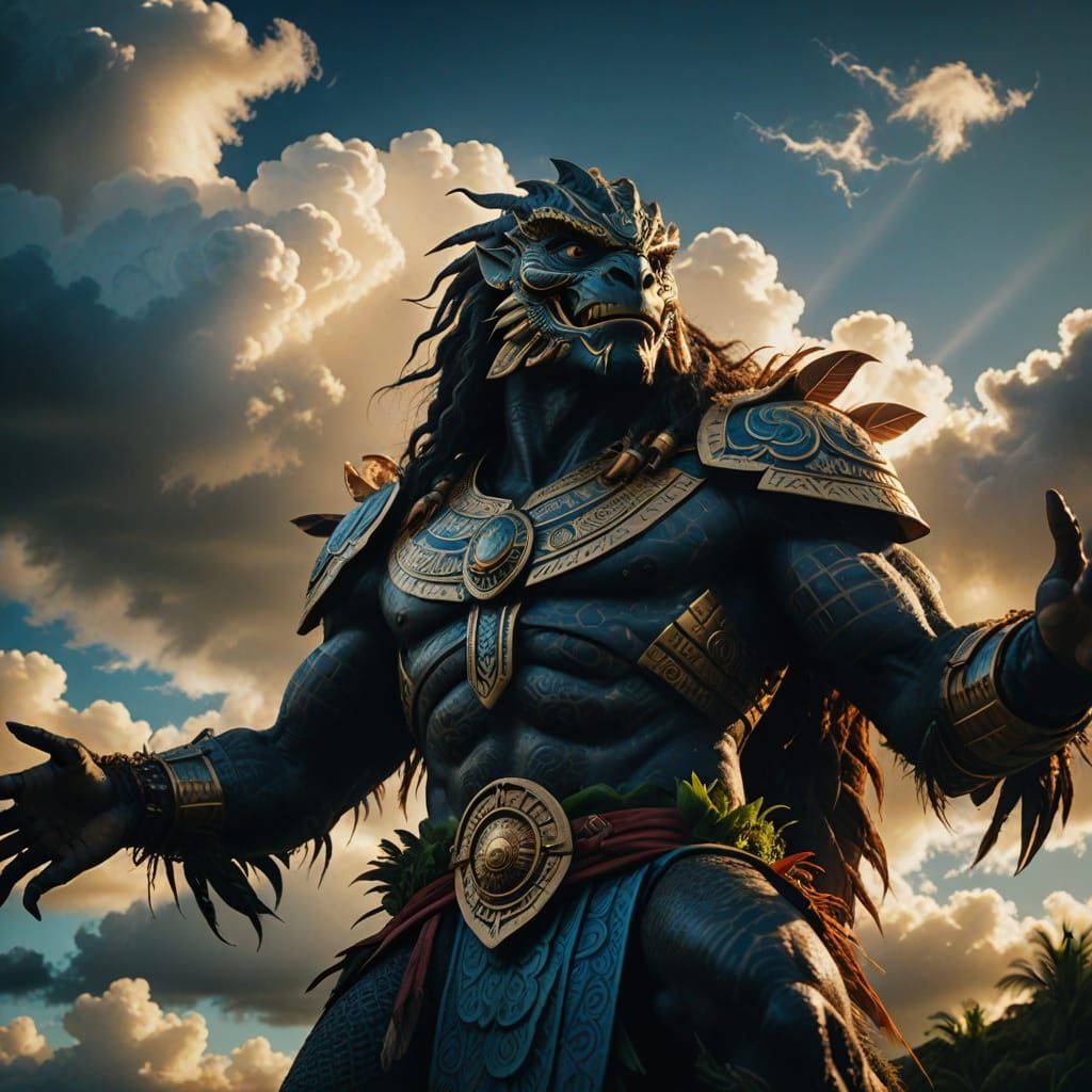 Majestic Polynesian God of the Sky in Cinematic Glory
