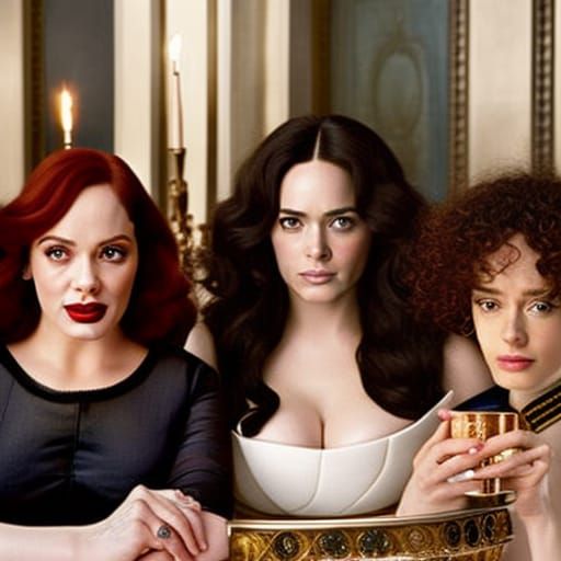 Contemporary Last Supper Portrait with Modern Icons