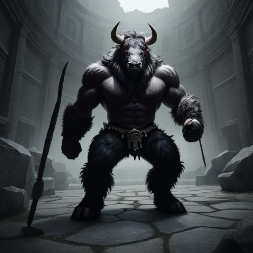 Furious Minotaur in Shifting Labyrinth