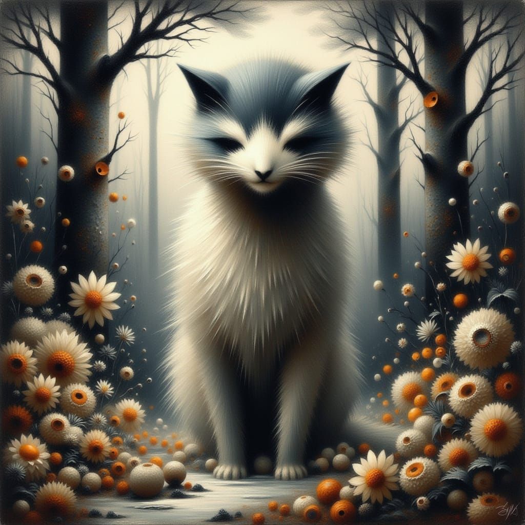 Winter Landscape in a Romantic Realism Style