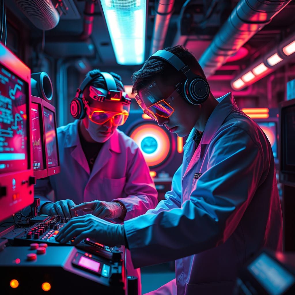 Cyberpunk Scientists Create Apocalyptic Device in Secret Und...