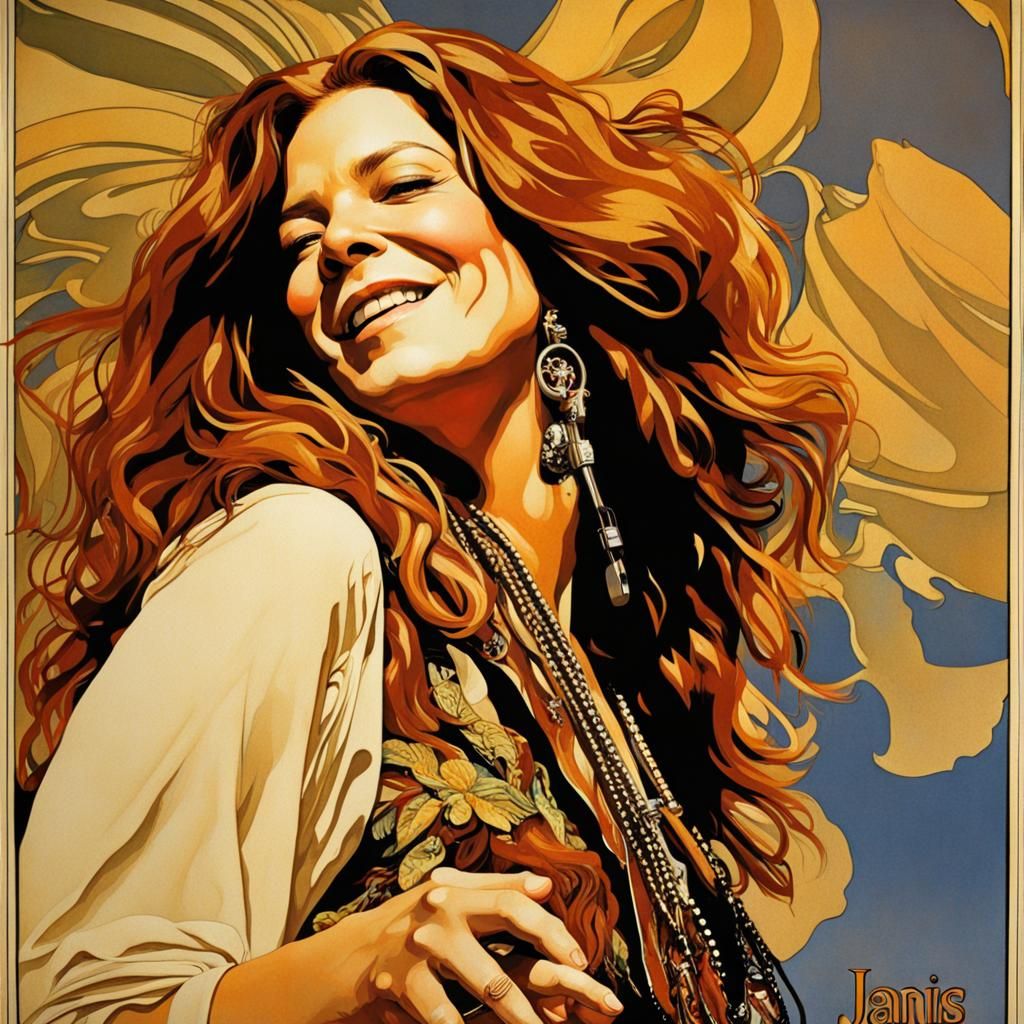 Janis Joplin Wall Poster