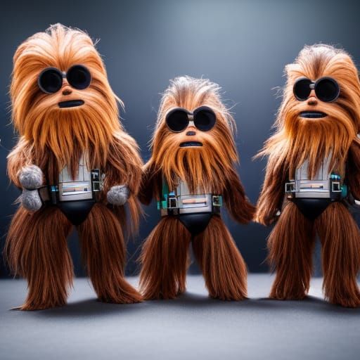 Wookie Squad in Professional Photography Style