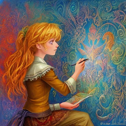 Fantastical Chalk Art Pie Inspired by Animation