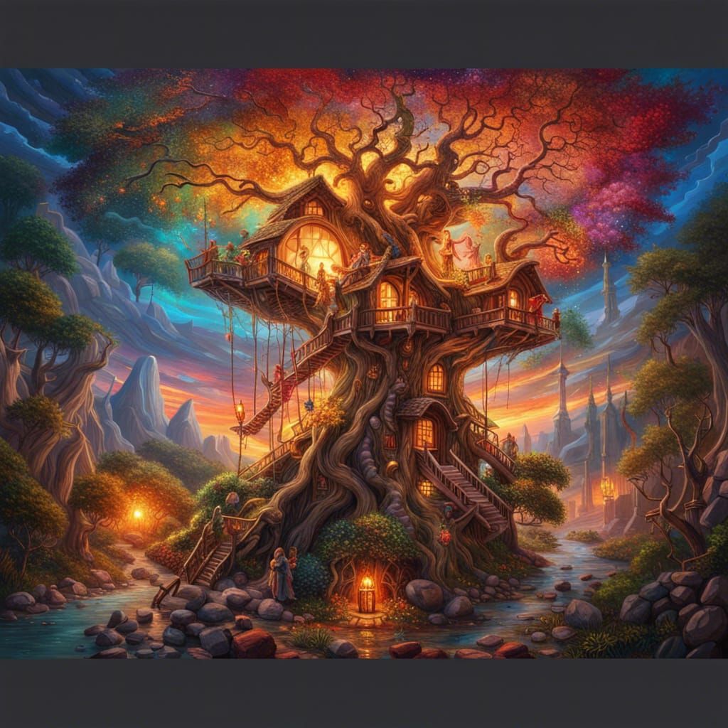 Epic Elven Battle in Valhalla Treehouse